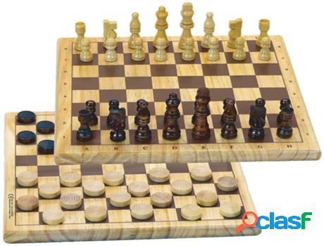 Jogo de Mesa JEUJURA Chess And Checkers (3 Anos)