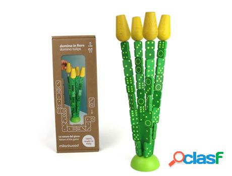 Jogo de Mesa MILANIWOOD Domino Tulips (4 Anos)