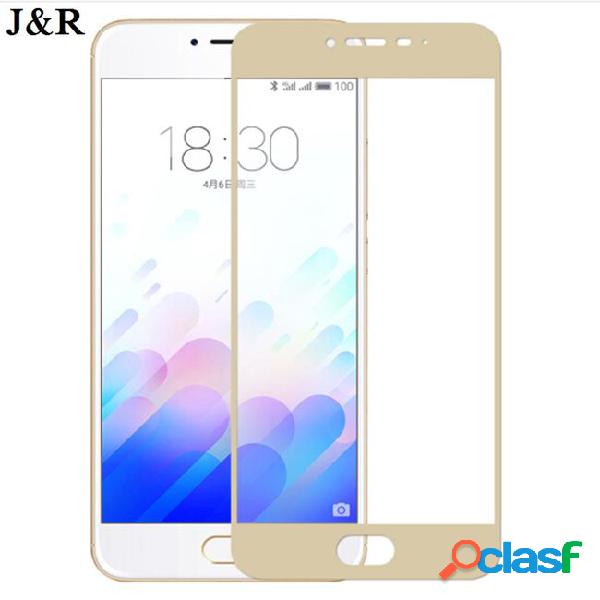 J&r full cover tempered glass for meizu m3 / m3 note m3s s