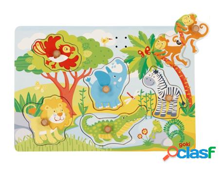 Juego Didáctico GOKI Soundpuzzle Zoo Animals