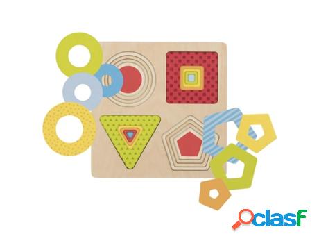 Juego Educativo GOKI (Madera - Beige - 19,7 x 19,7 x 1,4 cm)