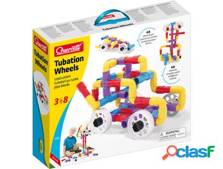 Juego Educativo QUERCETTI Building Juego de Tubos con Ruedas