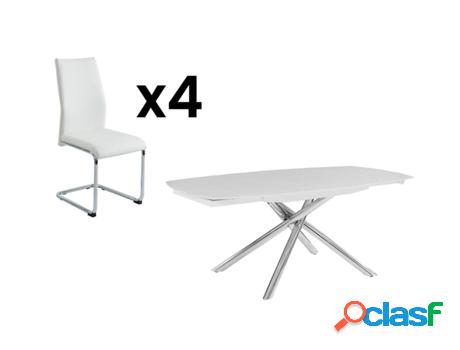 Juego de Comedor VENTE UNIQUE Camelia (97 x 190 x 105 cm -