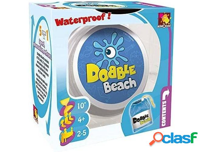 Juego de Mesa ASMODEE Dobble Waterproof (Beach - 0,186 kg -