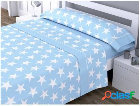 Juego de Sábanas Chic Stars Azul 105 cm