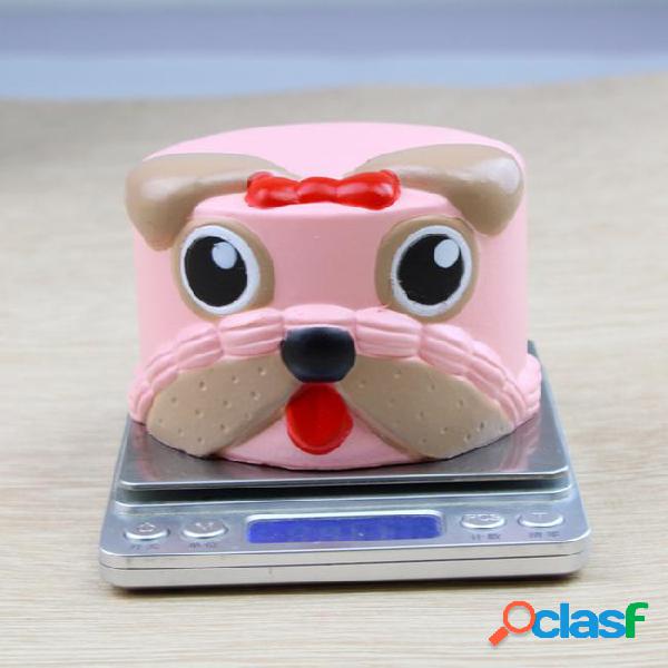 Jumbo squishy dog head 9cm*6cm cake kawaii cute charm slow