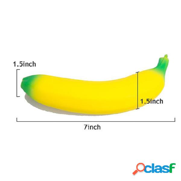 Jumbo squishy toys banana slow rising cellphone charms