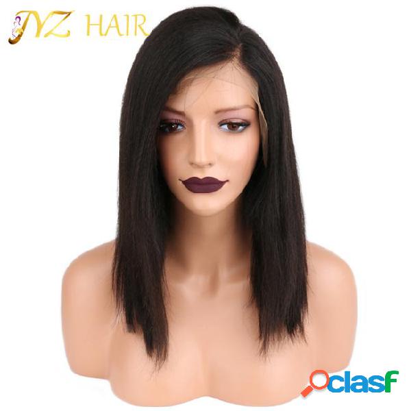 Jyz straight full lace human hair wigs for black women