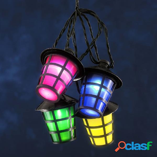 KONSTSMIDE Juego de faroles con 40 lámparas multicolor