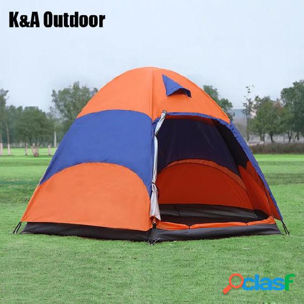 K&a outdoor 5-6 people hexagon double layer camping tent