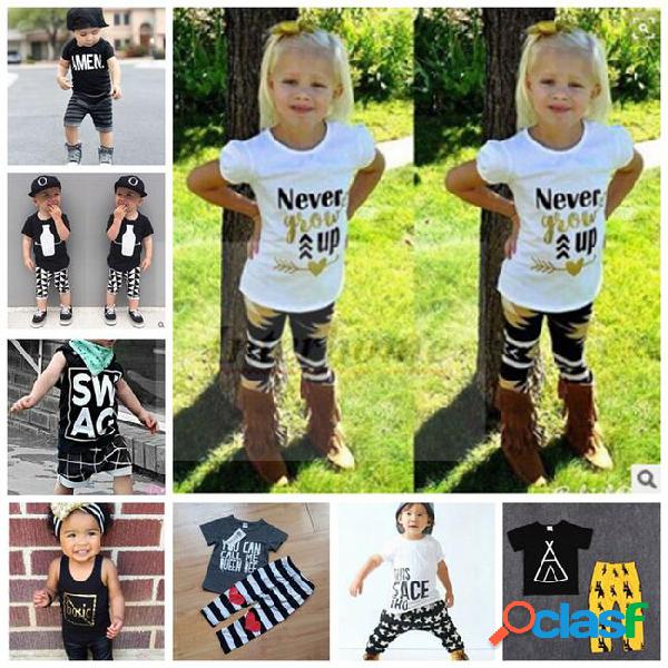 Kids clothes baby ins clothing sets summer fashion suits