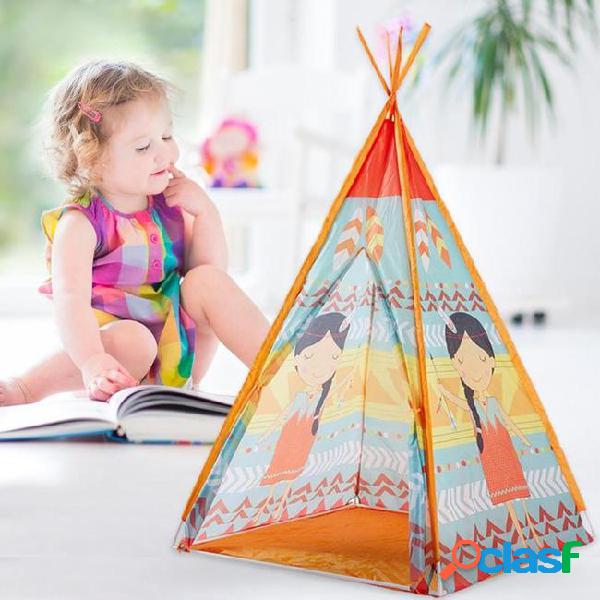 Kids teepee game house cartoon tent children toy playhouse