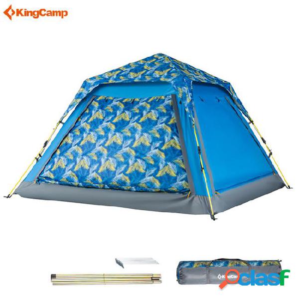 Kingcamp double layer camping tents 3-4 person quick-up