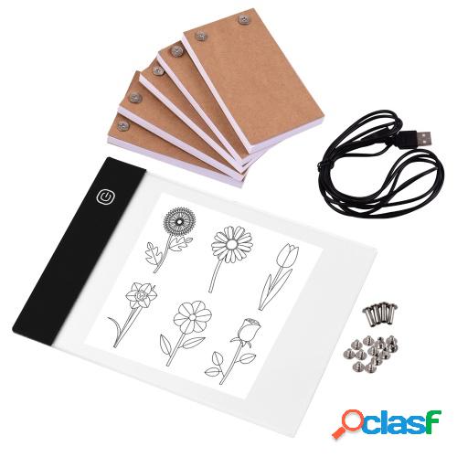 Kit de libro abatible portátil con almohadilla de luz