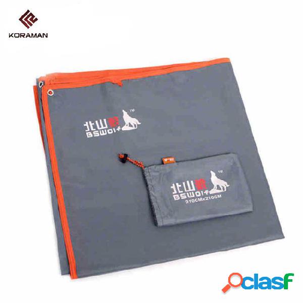 Koraman portable ultrathin folding oxford camping mat pocket