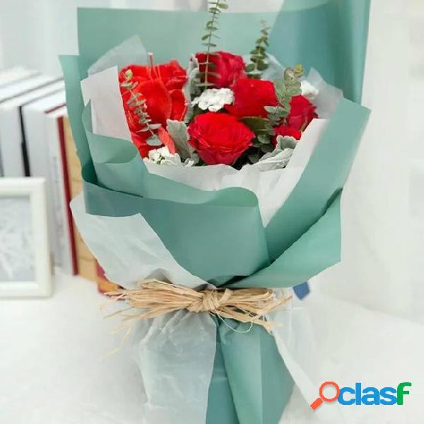 Korean flower waterproof wrapping paper packaging gift
