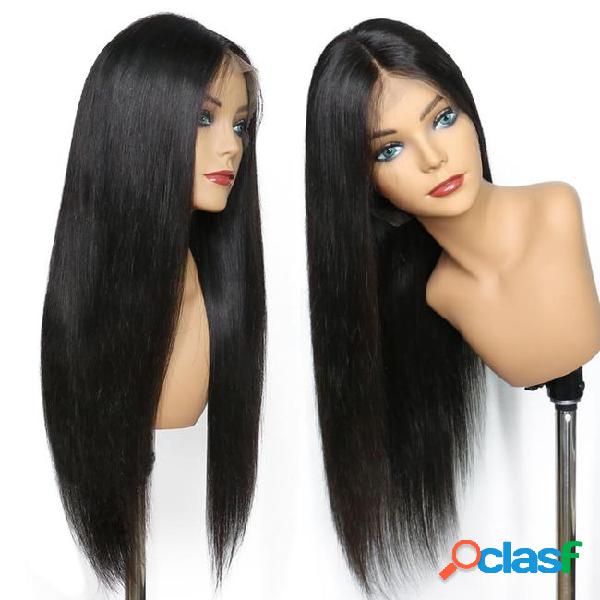 Lace front wigs full lace wigs straight pre plucked natural