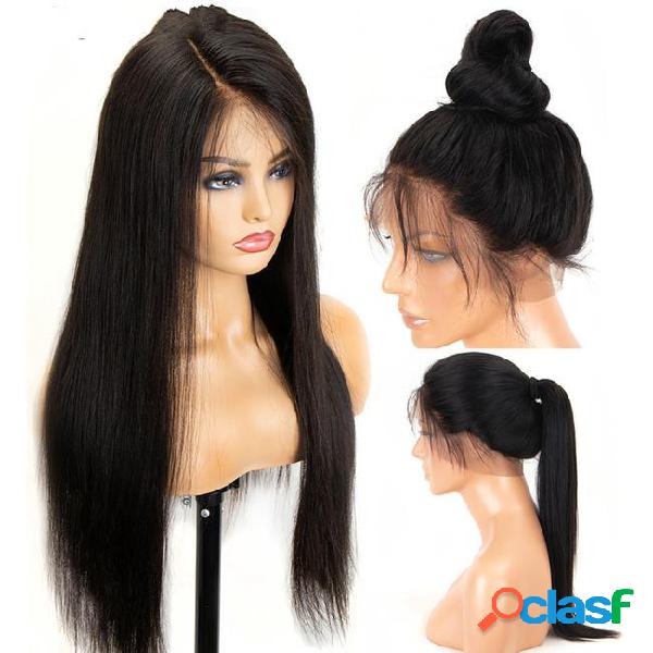 Lace frontal wigs straight 250 density lace front hair full