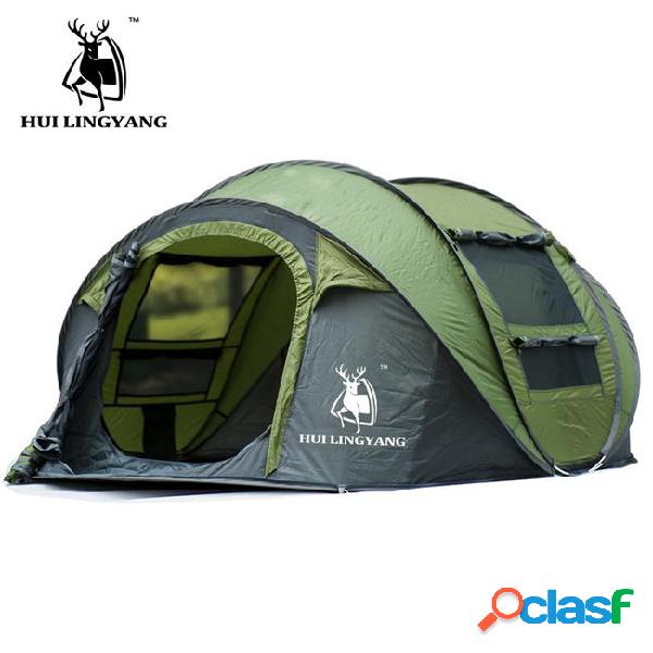 Large space 3-4 persons throw tent outdoor automatic tents