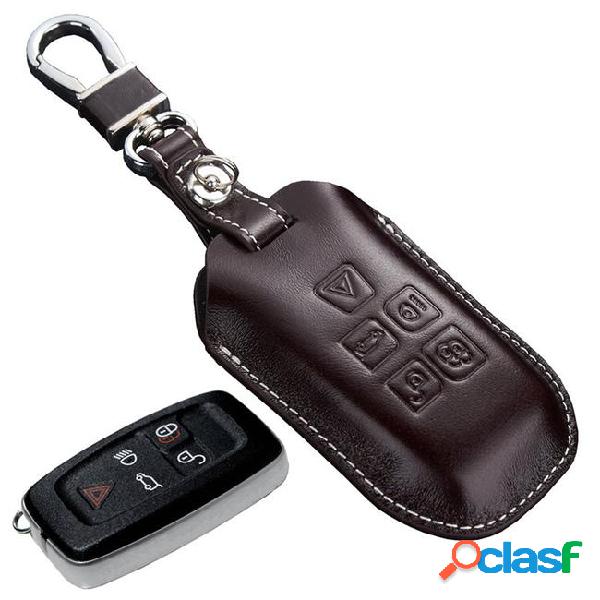 Leather key cover for land rover discovery 4 2011 2012 for