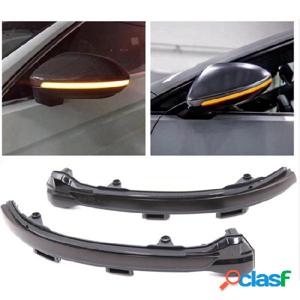 Led flowing rear view dynamic sequential mirror water turn