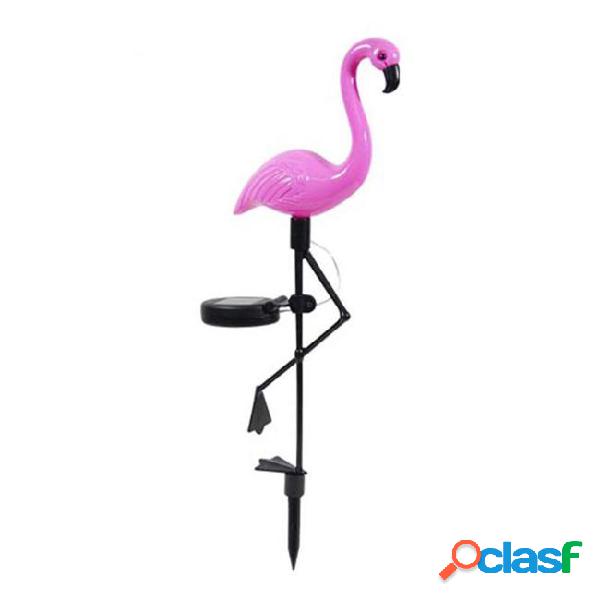 Led light simulated flamingo lamp waterproof solar lights