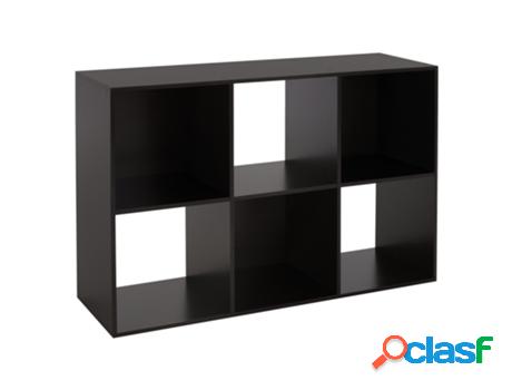 Librería Con Seis Compartimentos 105X70X33,5 cm Madera