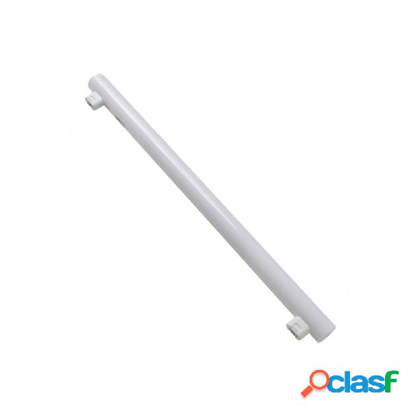 Linestra led matel 2 polo 8w luz calida aluminio pvc