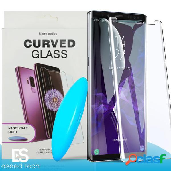 Liquid glue case friendly uv touch friendly tempered glass