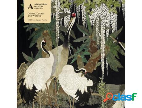 Livro adult jigsaw puzzle ashmolean: cranes, cycads and