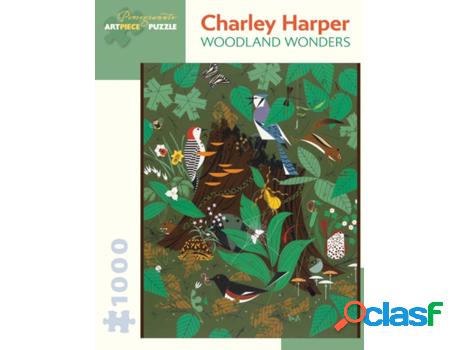Livro charley harper woodland wonders 1000-piece jigsaw