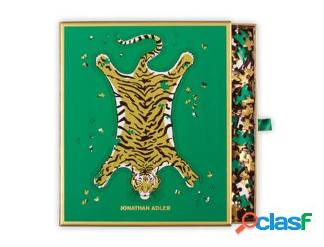 Livro jonathan adler safari 750 piece shaped foil puzzle de