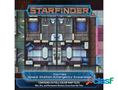 Livro starfinder flip-tiles: space station emergency