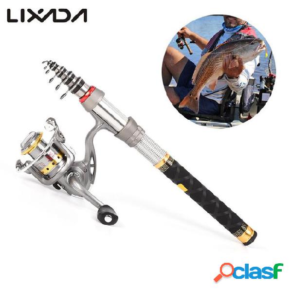 Lixada rod combo bag telescopic fishing rod and reel combo
