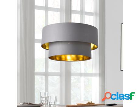Lámpara Colgante LUX.PRO Gris/Dorado (60 W - E27)