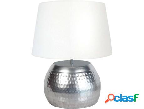 Lámpara de Mesa TOSEL Mumbai (Blanco, Cromado - E27 - Máx.