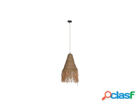 Lámpara de Techo DKD HOME DECOR Natural Ferro 50 W Jute 44