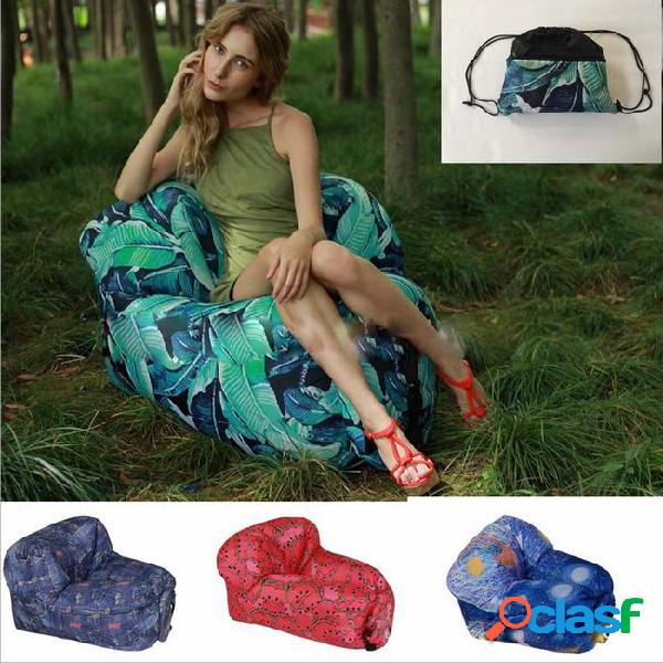 Lounge sleep bag lazy inflatable beanbag sofa chair, living