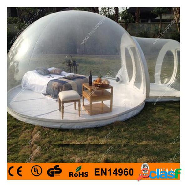 Lowest price inflatable bubble tent with free ce/ul blower