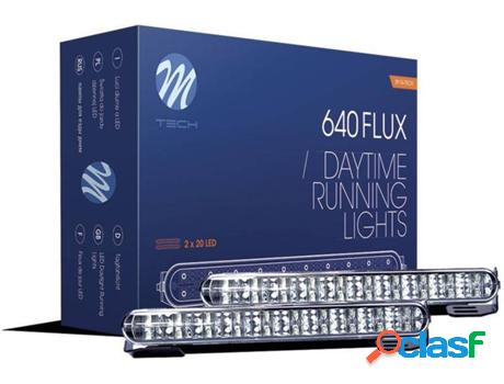 Luces Diurnas M-TECH 640 Flux (6000K - LED - 25 x 20 x 6 cm)