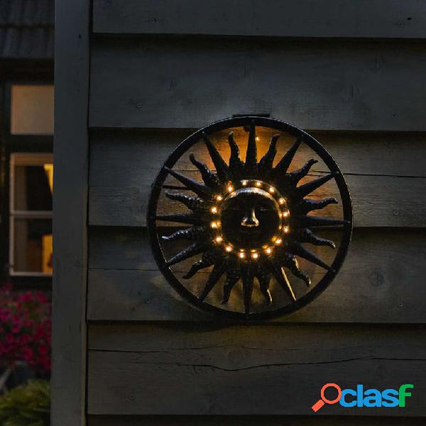 Luxform Adorno LED solar de pared para jardín Sun