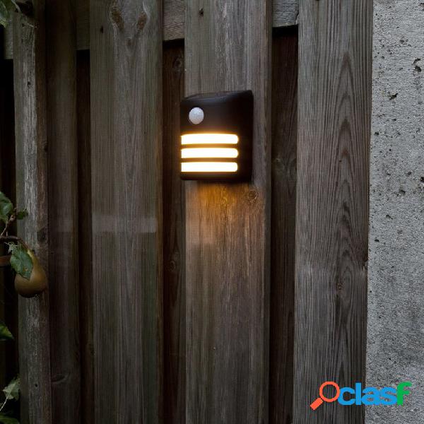 Luxform Lámpara solar LED inteligente de pared para jardín