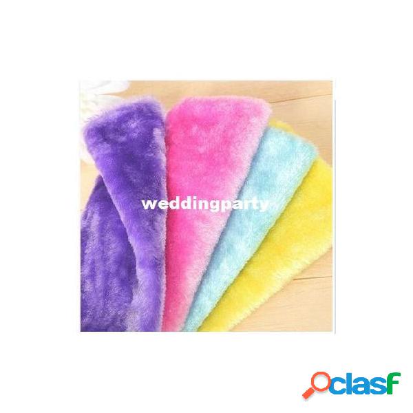 Magic wooden fiber cleaning cloth with shiny threads easy