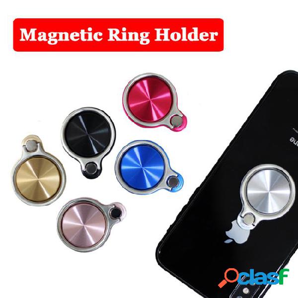 Magnetic car mount universal finger ring phone holder cd