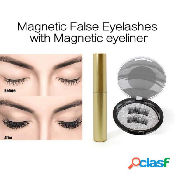 Magnetic eyelashes liquid eyeliner set magnetic natural long