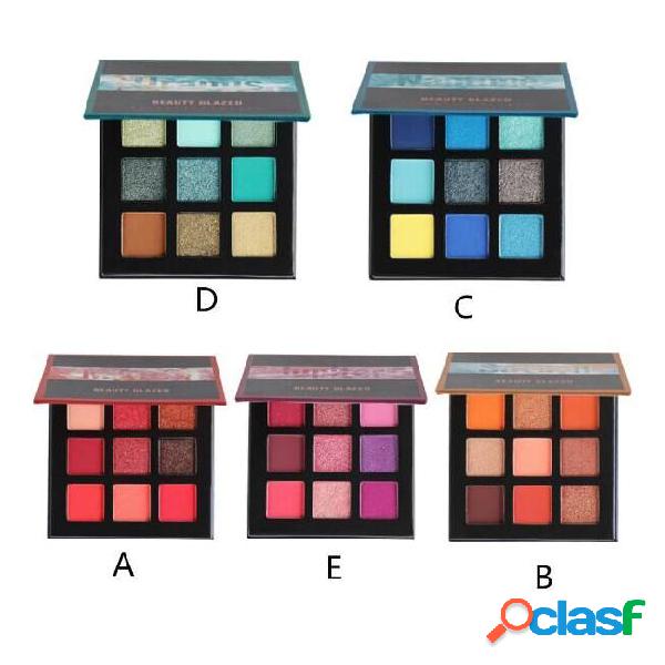 Makeup eyeshadow palette 9 color comfortable matte eyeshadow