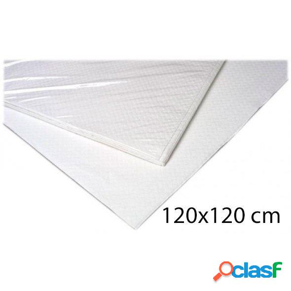 Mantel desechable papel blanco 120x120 cms. caja 300 uds