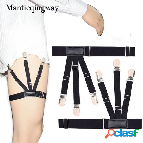 Mantieqingway men's adjustable shirts holders harness belts