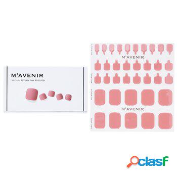 Mavenir Nail Sticker - # Autumn Pink Rose Pedi 36pcs
