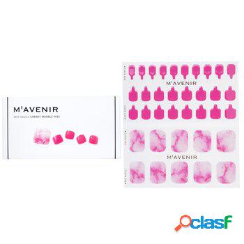 Mavenir Nail Sticker - # Cherry Marble Pedi 36pcs